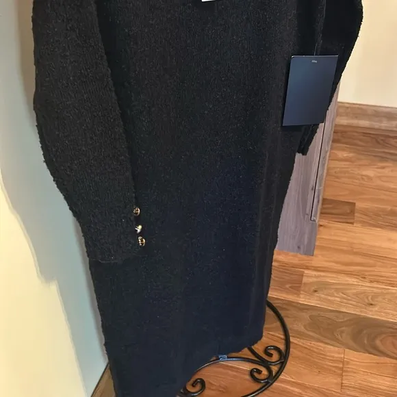 Black Boucle Knit Nelle DressTUCKERNUCK