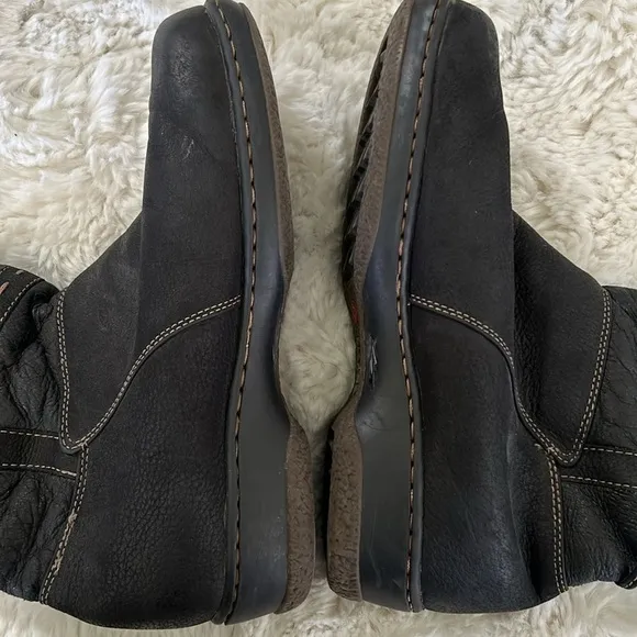 BLONDO LEATHER &amp; SHEARLING BOOTS 9.5
