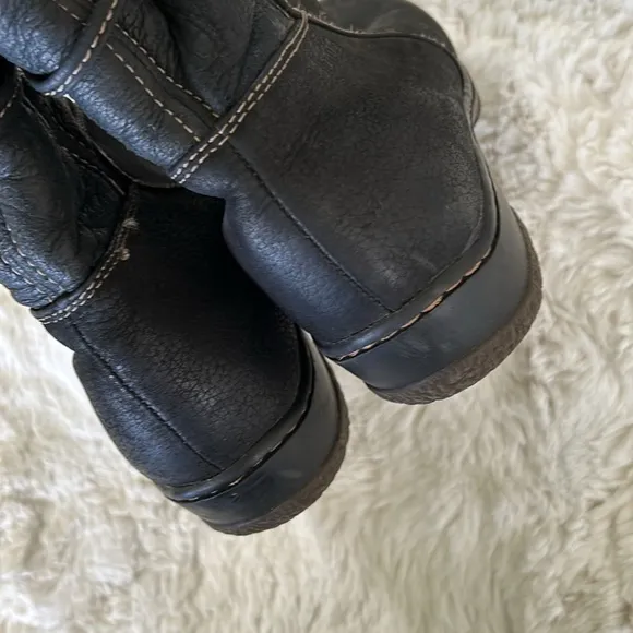 BLONDO LEATHER &amp; SHEARLING BOOTS 9.5