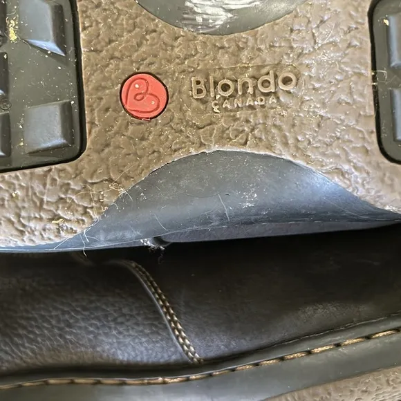 BLONDO LEATHER &amp; SHEARLING BOOTS 9.5