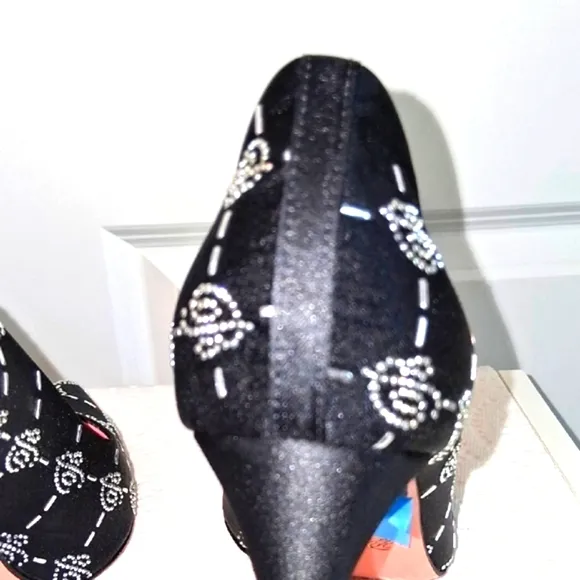 Blumarine Black Satin Heels