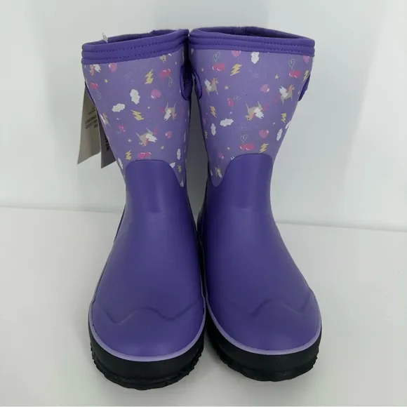 Bogs Grasp Purple Pegasus Kids Sz 3 Shoes Rain Snow Winter Boots -30 Degrees NEW