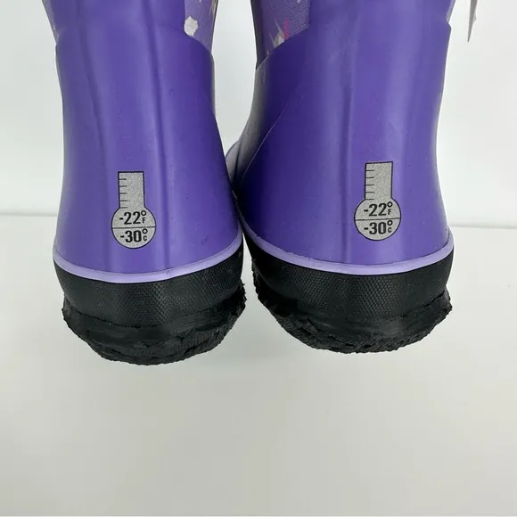 Bogs Grasp Purple Pegasus Kids Sz 3 Shoes Rain Snow Winter Boots -30 Degrees NEW