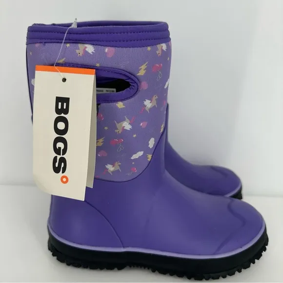 Bogs Grasp Purple Pegasus Kids Sz 3 Shoes Rain Snow Winter Boots -30 Degrees NEW