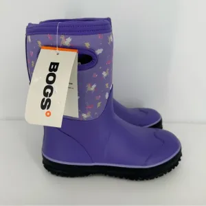 Bogs Grasp Purple Pegasus Kids Sz 4 Shoes Rain Snow Winter Boots -30 Degrees NWT