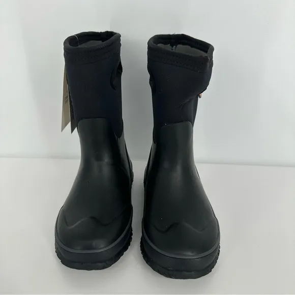 Bogs Grasp Solid Kids Size 12 Shoes Black Rain Snow Winter Boots -30 degrees NEW
