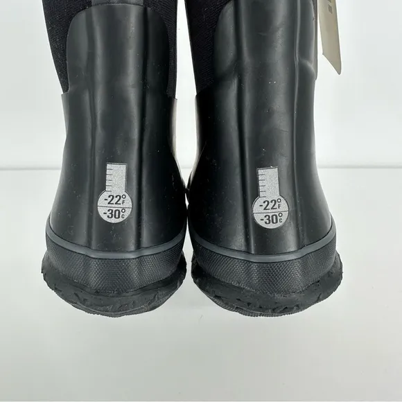 Bogs Grasp Solid Kids Size 12 Shoes Black Rain Snow Winter Boots -30 degrees NEW