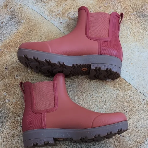 Bogs | Holly Chelsea Coral Rain Garden Boots