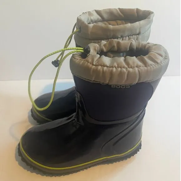 Bogs mckinnley drawstring boots blue size 2