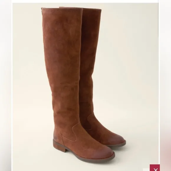 BORN | BORMAN Tall Knee High Boots Rust Suede Size 6.5