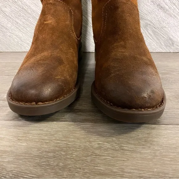 BORN | BORMAN Tall Knee High Boots Rust Suede Size 6.5