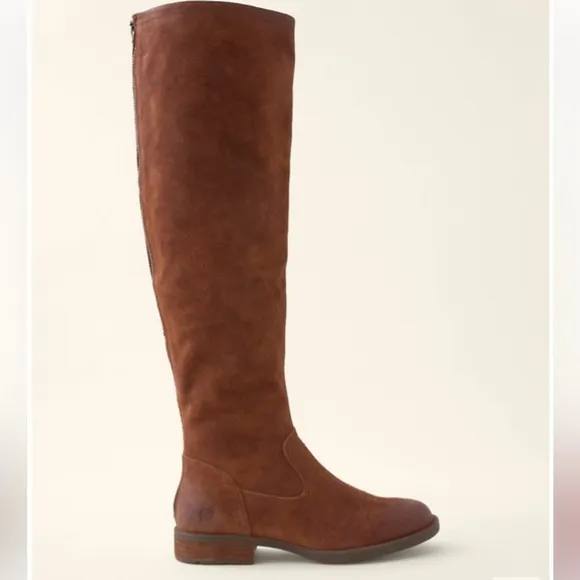 BORN | BORMAN Tall Knee High Boots Rust Suede Size 6.5