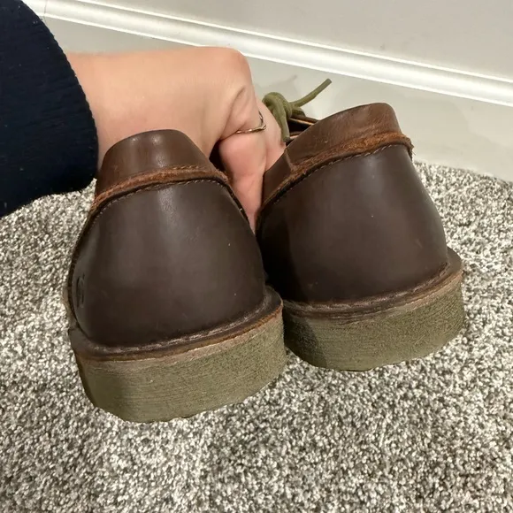 Born men's brown leather dress shoes, size 9