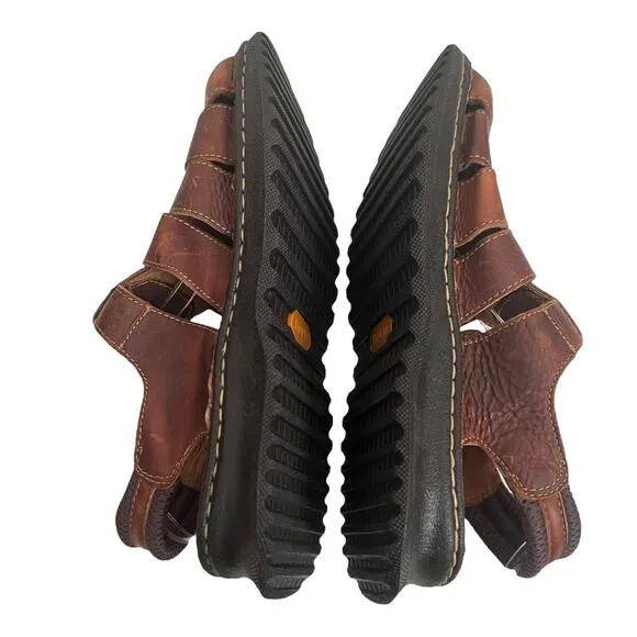 Born Men’s Fisherman Brown Leather Sandals Size 11