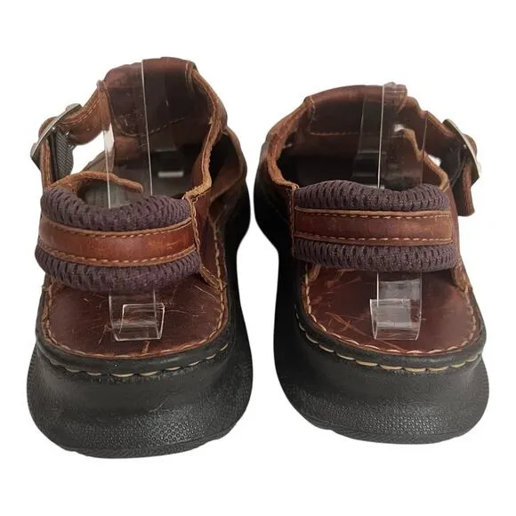 Born Men’s Fisherman Brown Leather Sandals Size 11