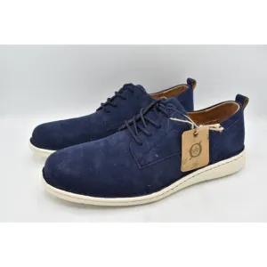 Born Mens Size 11.5 Todd Navy Indigo Calf Suede Casual Oxford Shoes