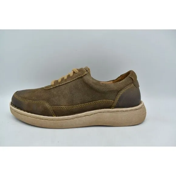 Born Mens Size 9 Dustin Taupe Distressed Leather Casual Shoes