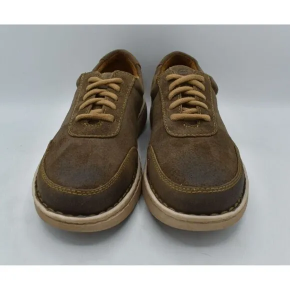 Born Mens Size 9 Dustin Taupe Distressed Leather Casual Shoes