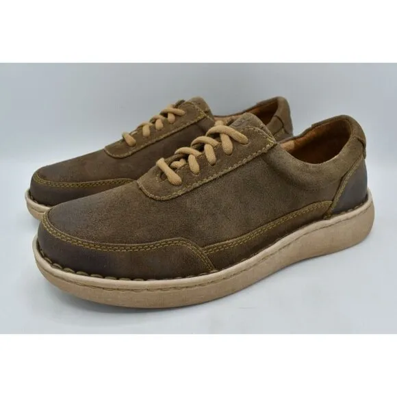 Born Mens Size 9 Dustin Taupe Distressed Leather Casual Shoes