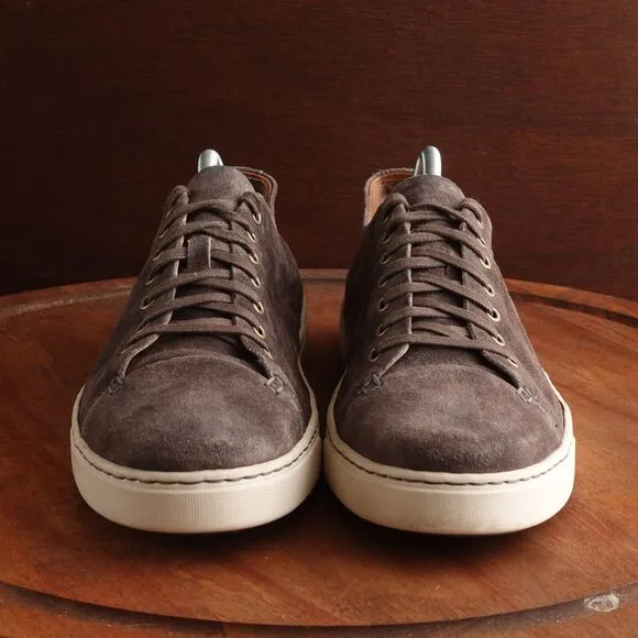 Born Sneakers Mens SZ 10.5M Brown Suede Leather Lace Up Comfort Low Top Shoes