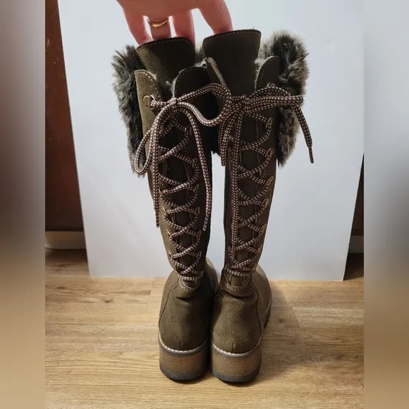 Bos &amp; Co Graham Waterproof Winter Boot with Faux Fur Cuff (Women) Brown