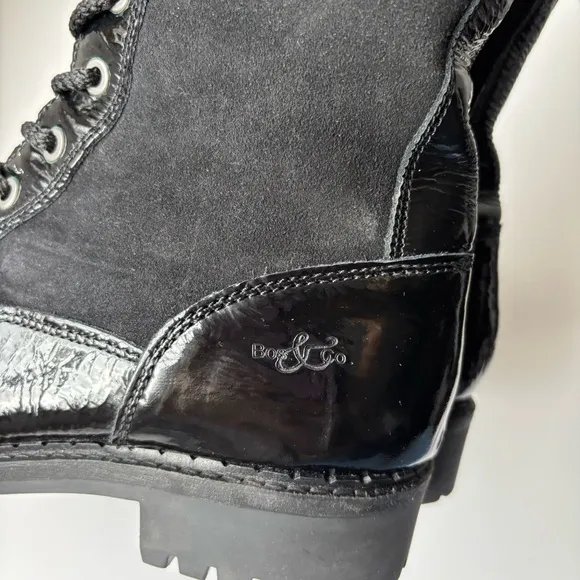Bos. &amp; Co.HARRISON BLACK ZIP UP BOOTS Sz 39/US9