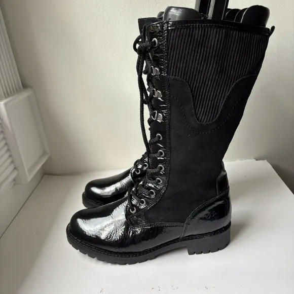 Bos. &amp; Co.HARRISON BLACK ZIP UP BOOTS Sz 39/US9