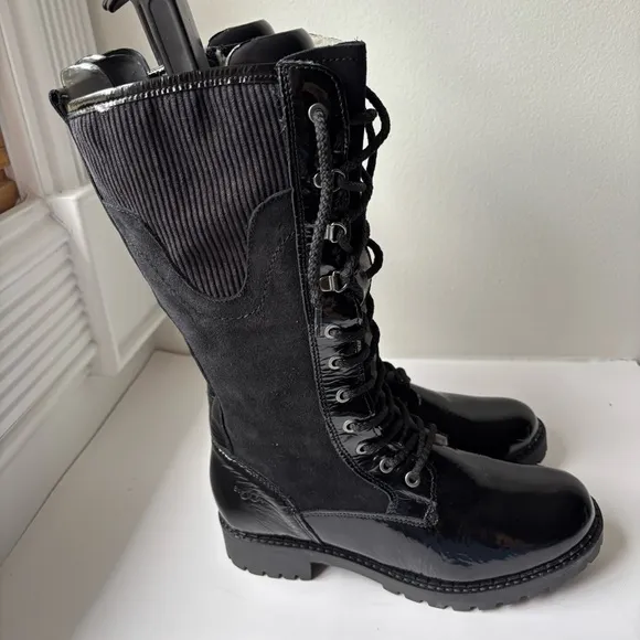 Bos. &amp; Co.HARRISON BLACK ZIP UP BOOTS Sz 39/US9