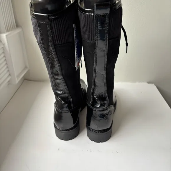 Bos. &amp; Co.HARRISON BLACK ZIP UP BOOTS Sz 39/US9