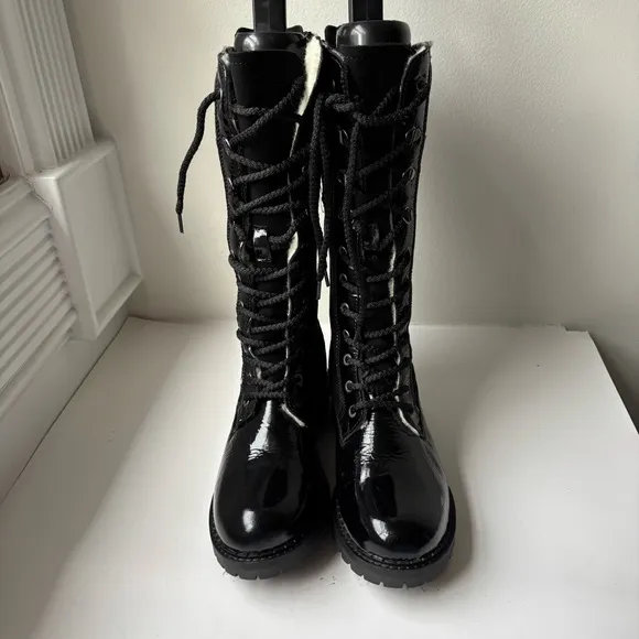 Bos. &amp; Co.HARRISON BLACK ZIP UP BOOTS Sz 39/US9