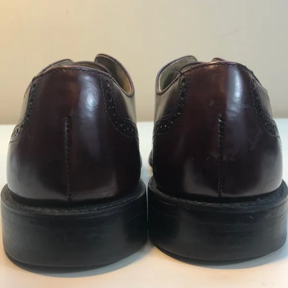 Bostonian Burgundy Leather Wingtip Oxford Shoes