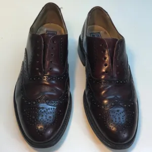 Bostonian Burgundy Leather Wingtip Oxford Shoes