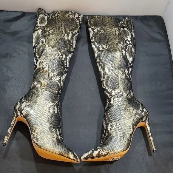 BRAND NEW ALDO SOPHIALAAN KNEE-HIGH STILETTO HEEL BOOT