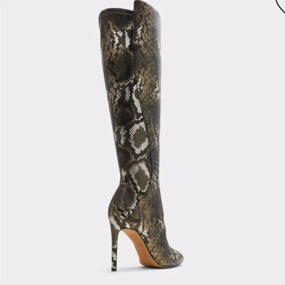 BRAND NEW ALDO SOPHIALAAN KNEE-HIGH STILETTO HEEL BOOT