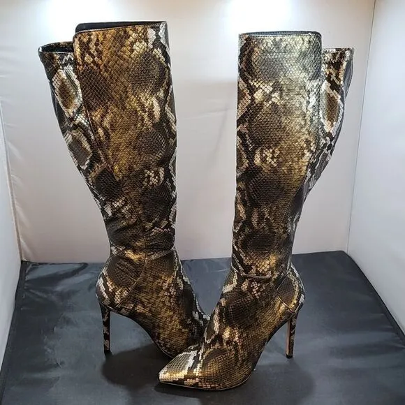 BRAND NEW ALDO SOPHIALAAN KNEE-HIGH STILETTO HEEL BOOT