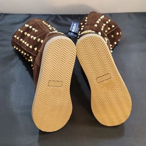 BRAND NEW SHIEKH WOMEN'S FLAT STUDDED BOOT URBAN STUDS