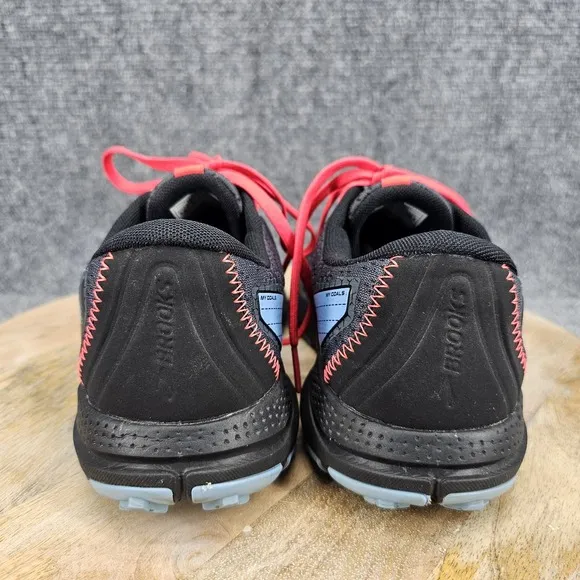 Brooks Divide 3 Womens Size 9.5 Black Coral Blue Hiking Trail Running Shoes
