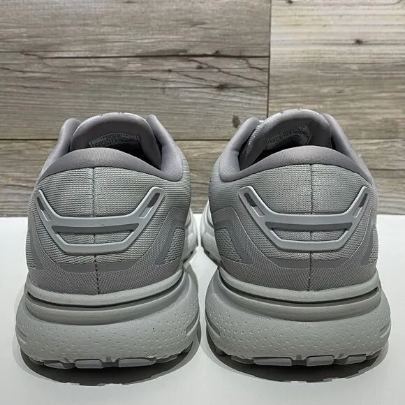 Brooks Ghost 15 Running Shoes Sneakers Women’s 9.5 D Wide Oyster Light Gray EUC