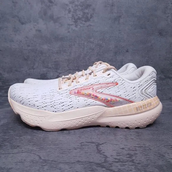 BROOKS Glycerin 21 'Snow Dawn Straw' Road Running Shoes Mens 9.5 Beads
