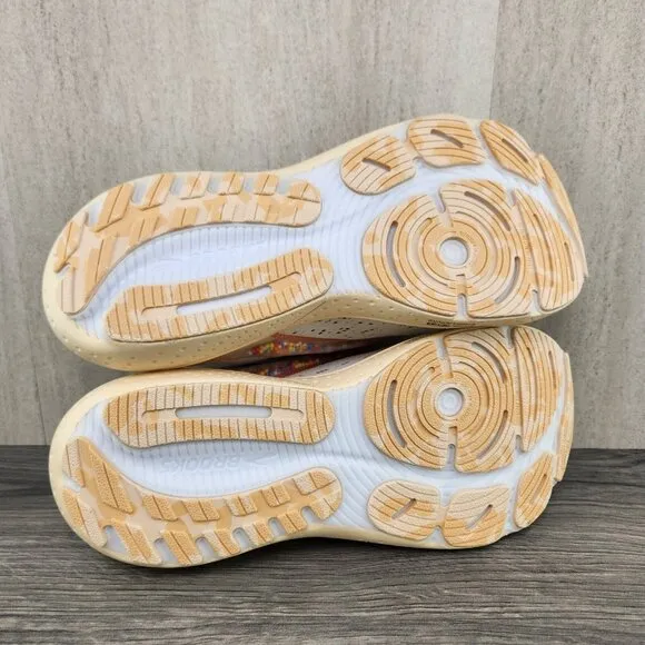 Brooks Glycerin 21 Snow Dawn Straw Size 13 Mens Grey Running Casual Shoes