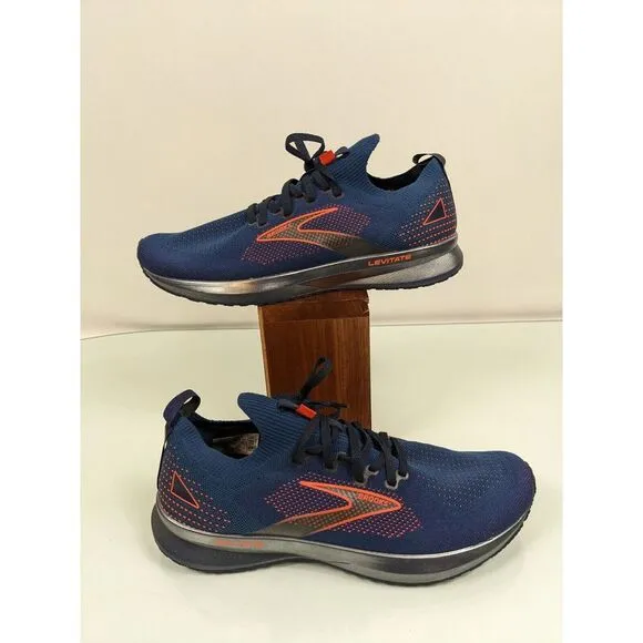Brooks Levitate Stealthfit 5 Running Shoes Peacoat/Titan/Flame US Men 10.5