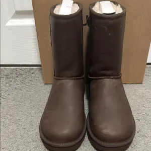 Brown Shearling-Lined Boots