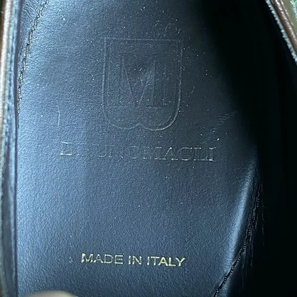 Bruno Magli Naitland Almond Toe Oxford Leather Dress Shoes Mens Size 10