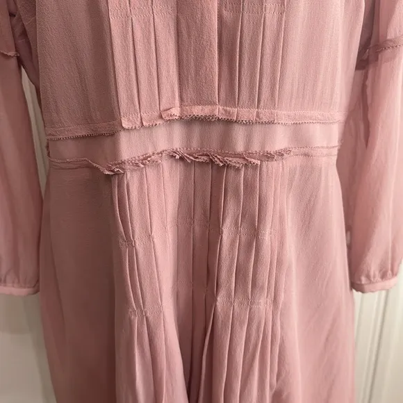 Burberry Dusty Pink Silk Dress size 14
