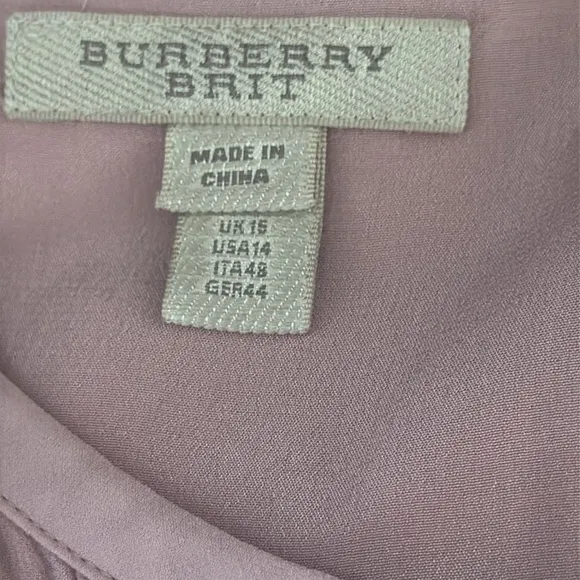 Burberry Dusty Pink Silk Dress size 14