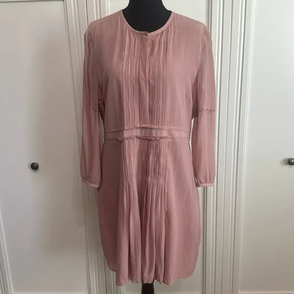 Burberry Dusty Pink Silk Dress size 14