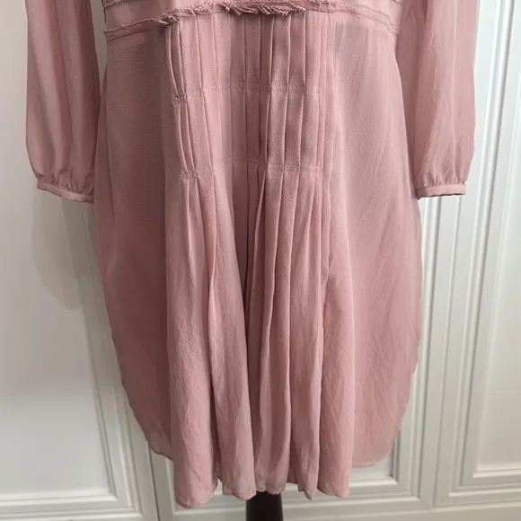 Burberry Dusty Pink Silk Dress size 14