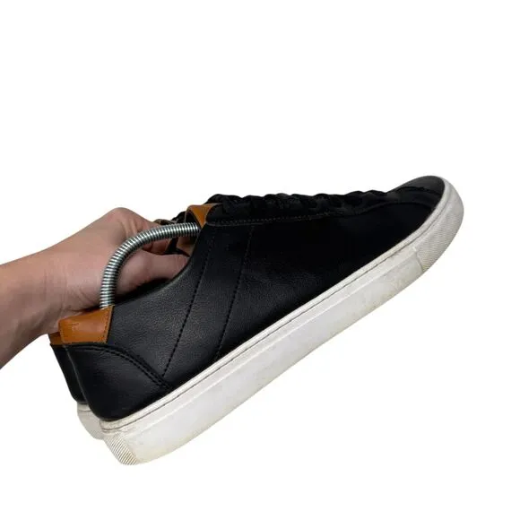 BYLT Everyday Shoes Black Leather Sneakers Office Travel Commuter Mens Size 10.5