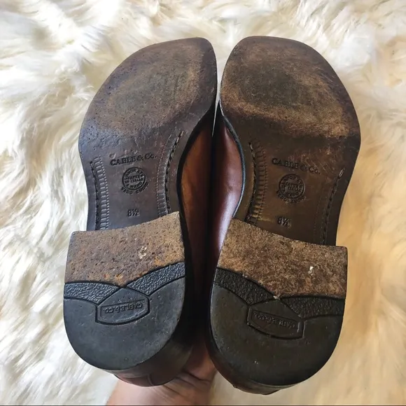 Cable &amp; Co. Italian Leather Monk Strap Brown Shoes