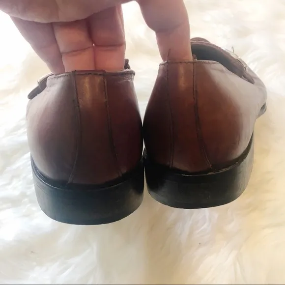 Cable &amp; Co. Italian Leather Monk Strap Brown Shoes